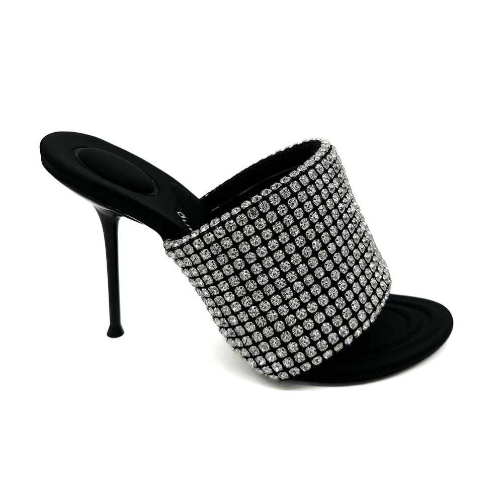 ALEXANDER WANG sienna crystal slide sandals